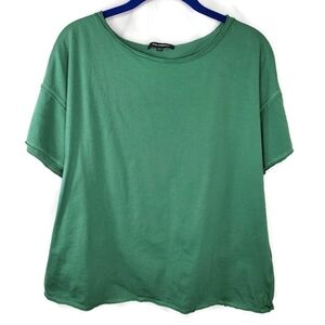 525 America Green Boxy Crop T-shirt Size Large